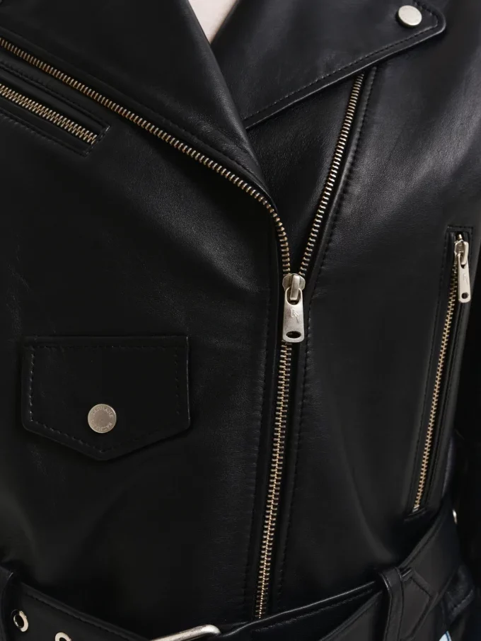 Шкірянка Bazhane з підплічниками та поясом чорний