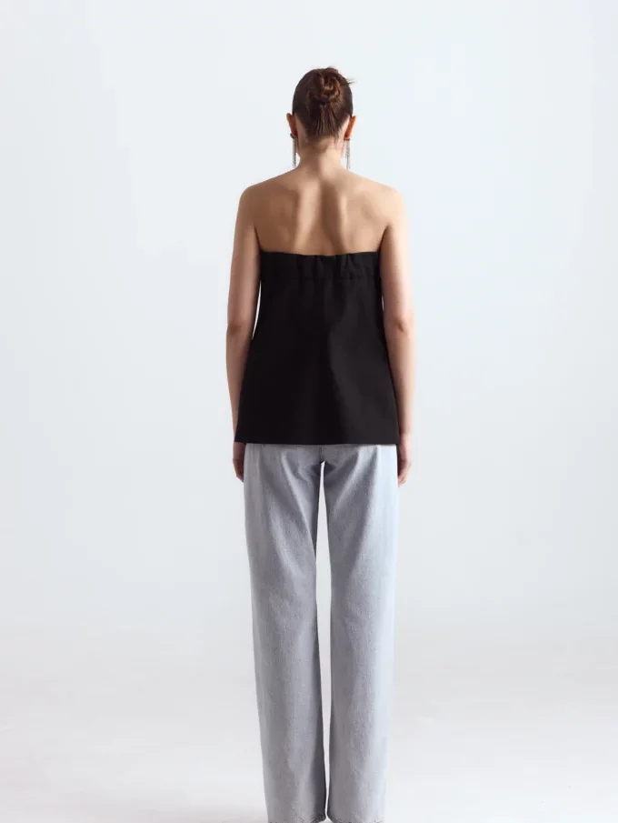 Топ Bazhane без бретелей чорний