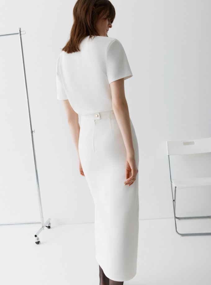 Спідниця з деніму TOTAL WHITE