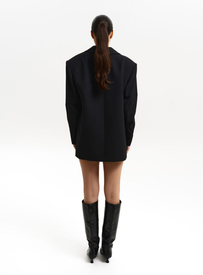 Жакет Bazhane двобортний оверсайз чорний