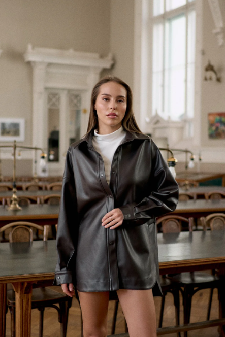 Сорочка MOHD коричнева