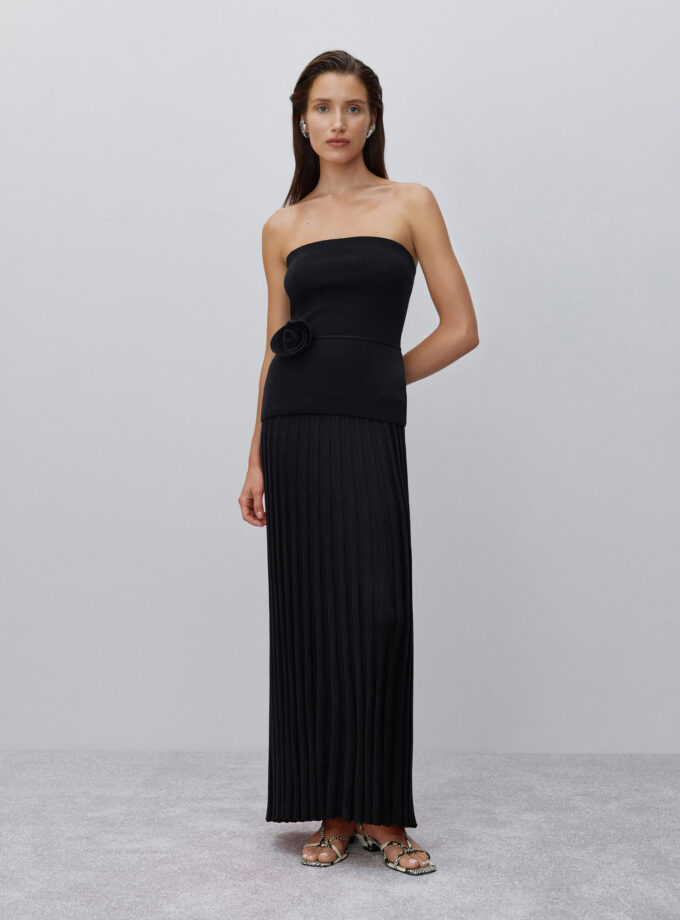 Спідниця 25union максі гофре Каміла чорна