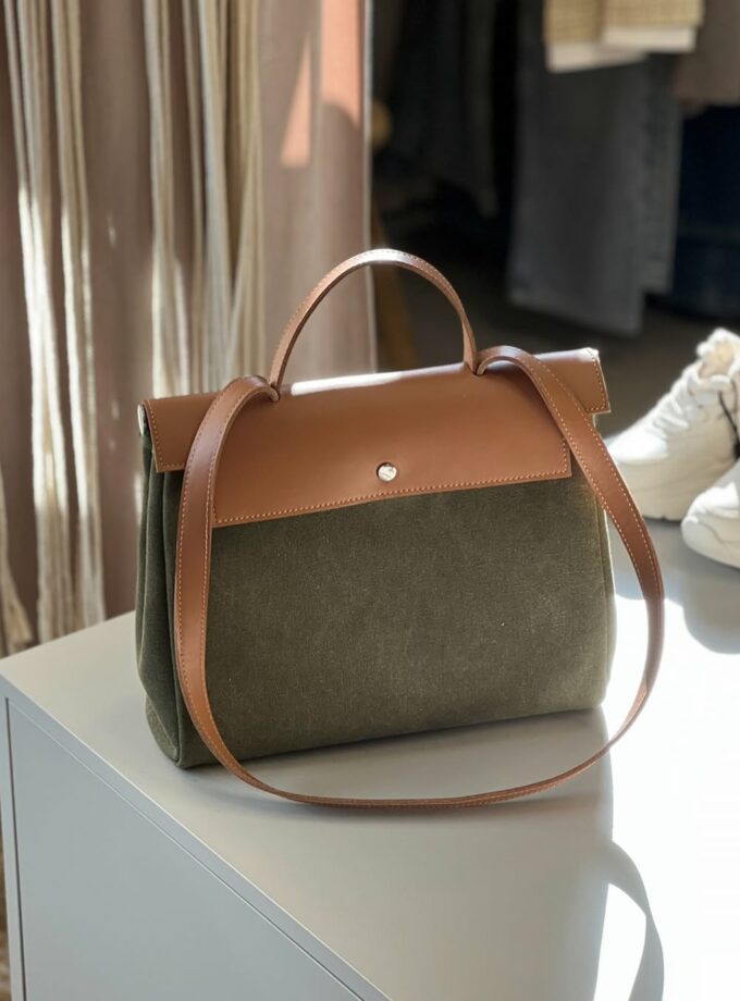 Сумка Saint хакі з кемел