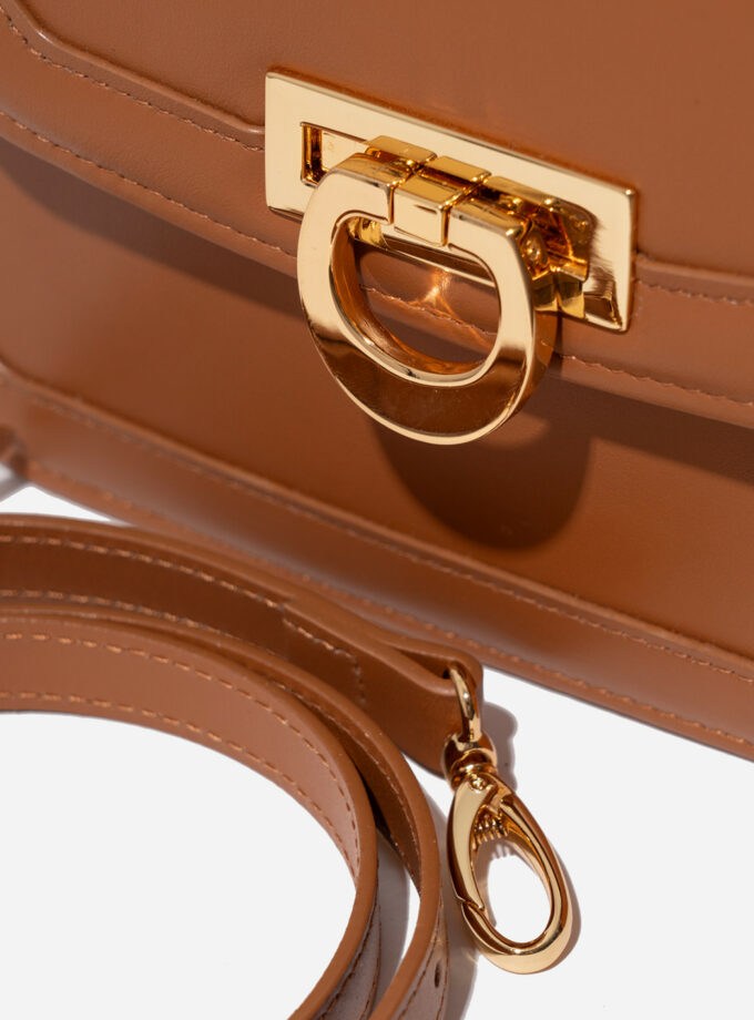 Сумка Verdoni VITA Caramello (коричнева, золото)