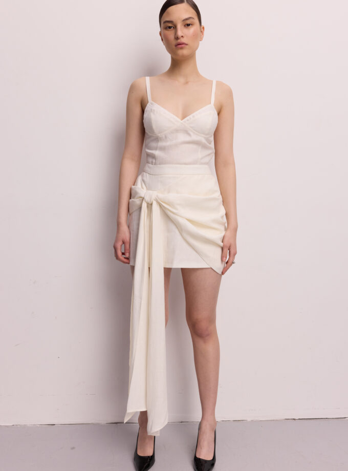 Спідниця Bazhane Knot skirt молочний