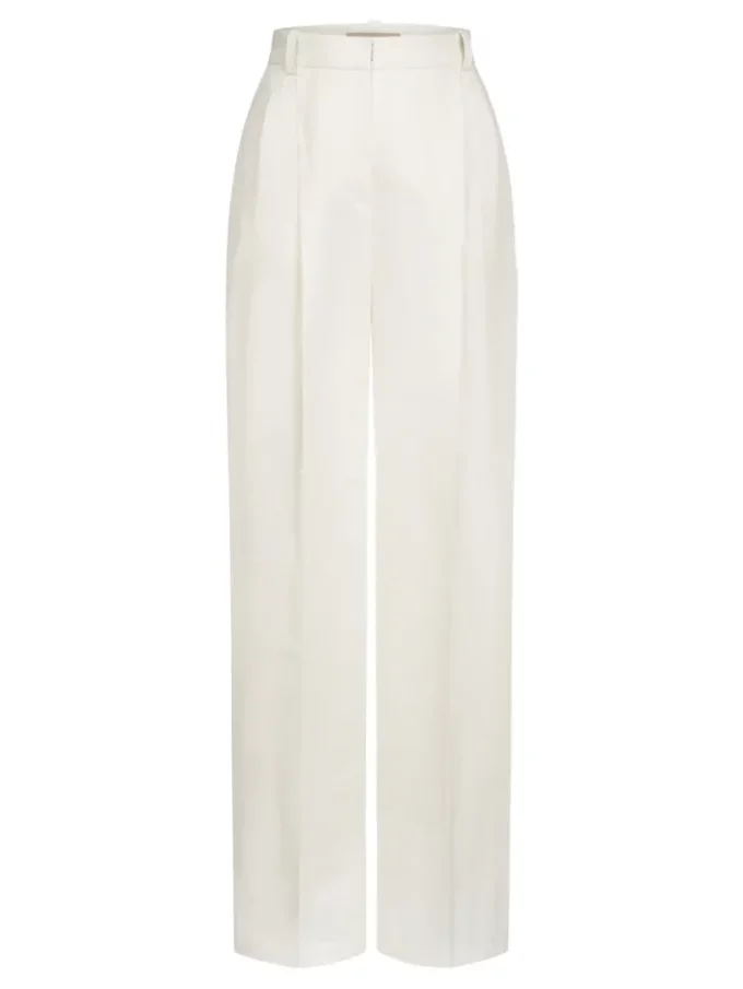 Брюки Bazhane релакс молочний льон