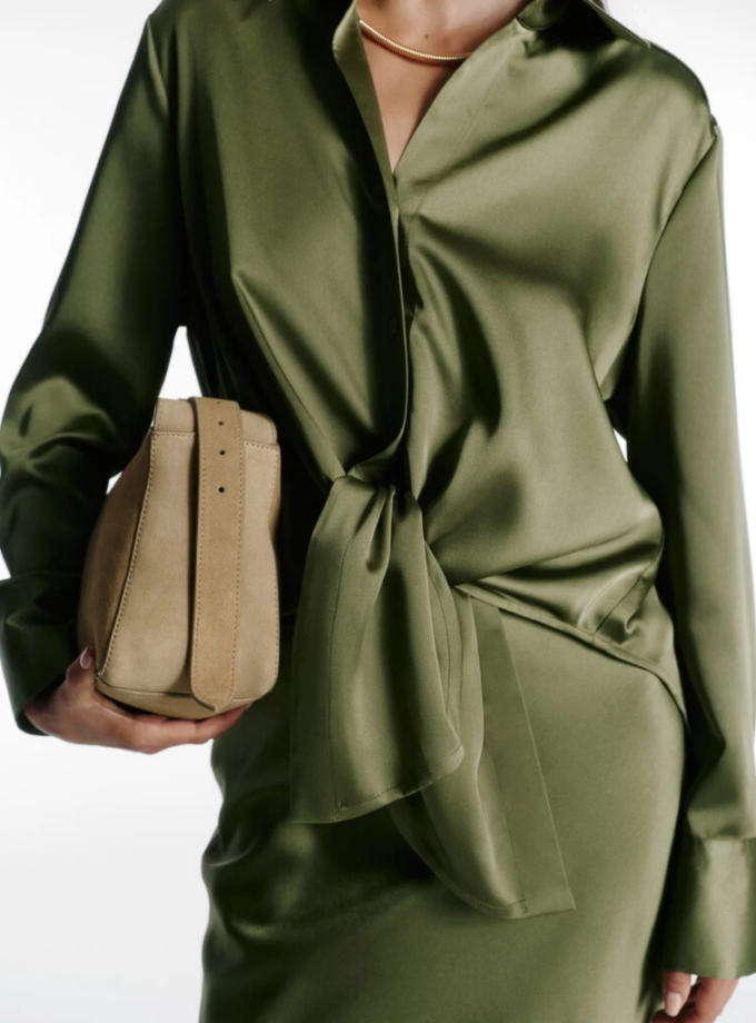 Сорочка O.TAJE HEIDI олива