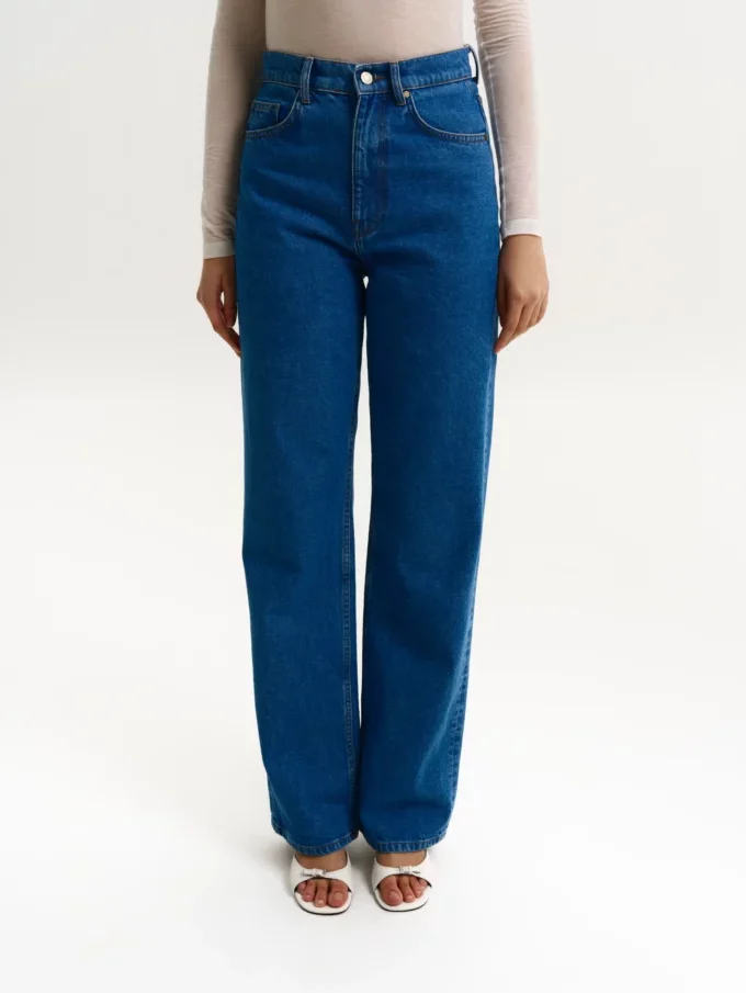 Джинси Bazhane прямого крою синій