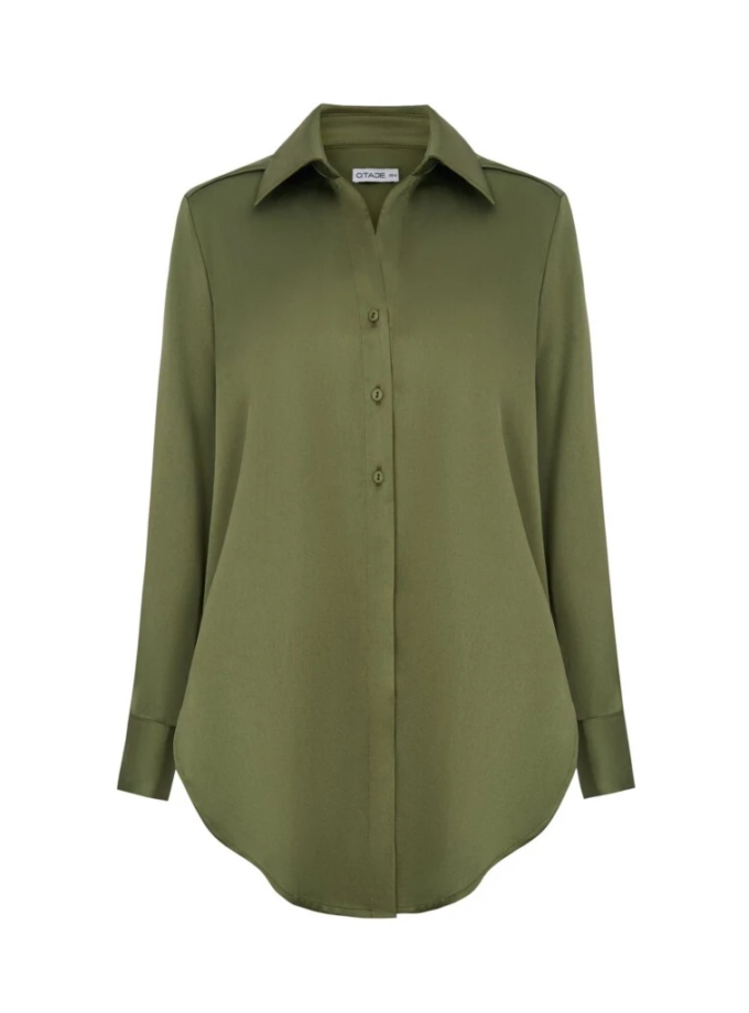 Сорочка O.TAJE HEIDI олива
