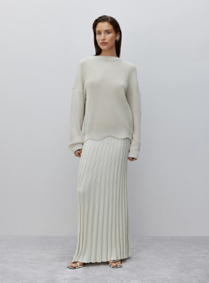 Спідниця 25union максі гофре Каміла айворі