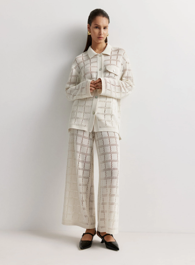 Сорочка O.TAJE BRITTANY молочний