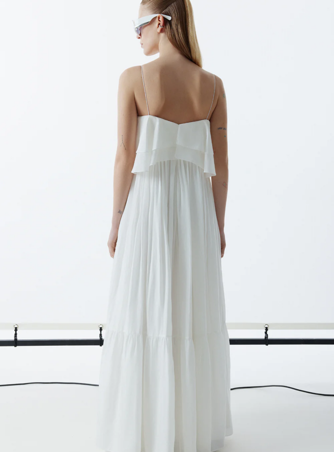 Віскозна сукня максі TOTAL WHITE