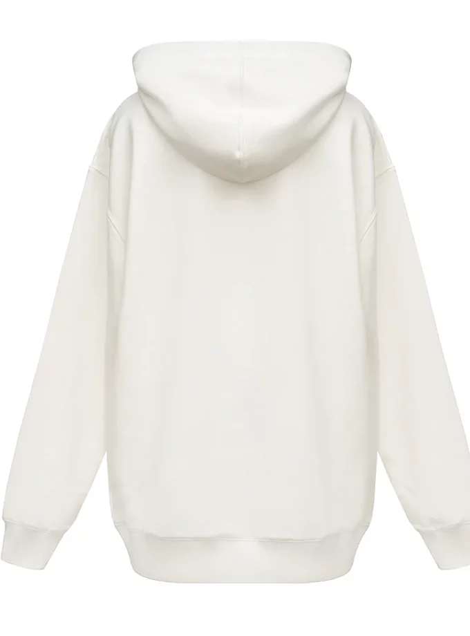 Худі Gasanova білий з надписом більші стрази