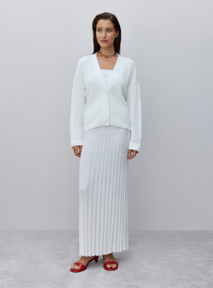 Спідниця 25union максі гофре Каміла молоко