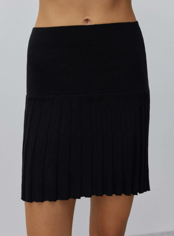 Спідниця 25union міні гофре Каміла чорна
