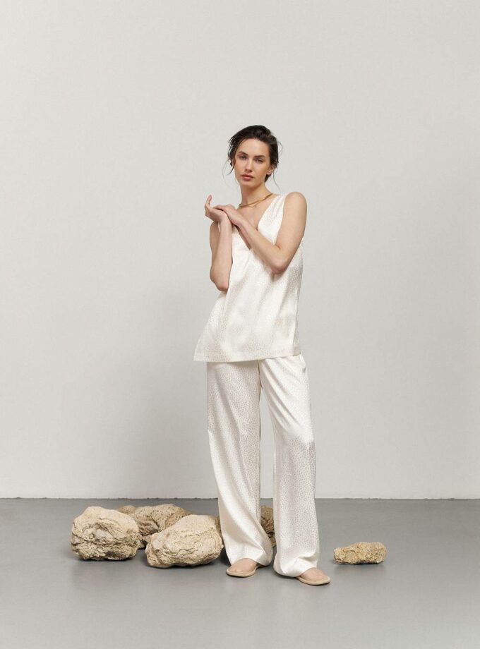 Брюки Anastasia Kolosova з анімалістичним принтом леопард