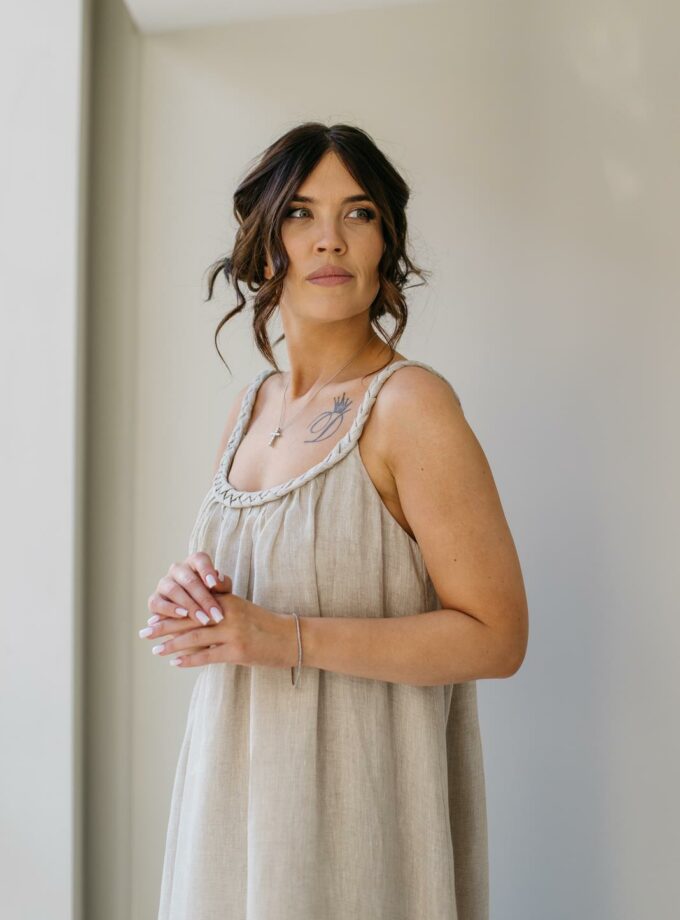 Лляна сукня максі FEEL and FLY Ursule Naturale