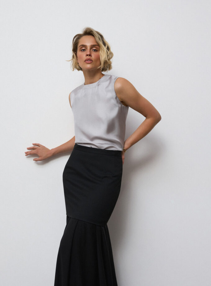 Блуза NAZARELL! твілова сірий