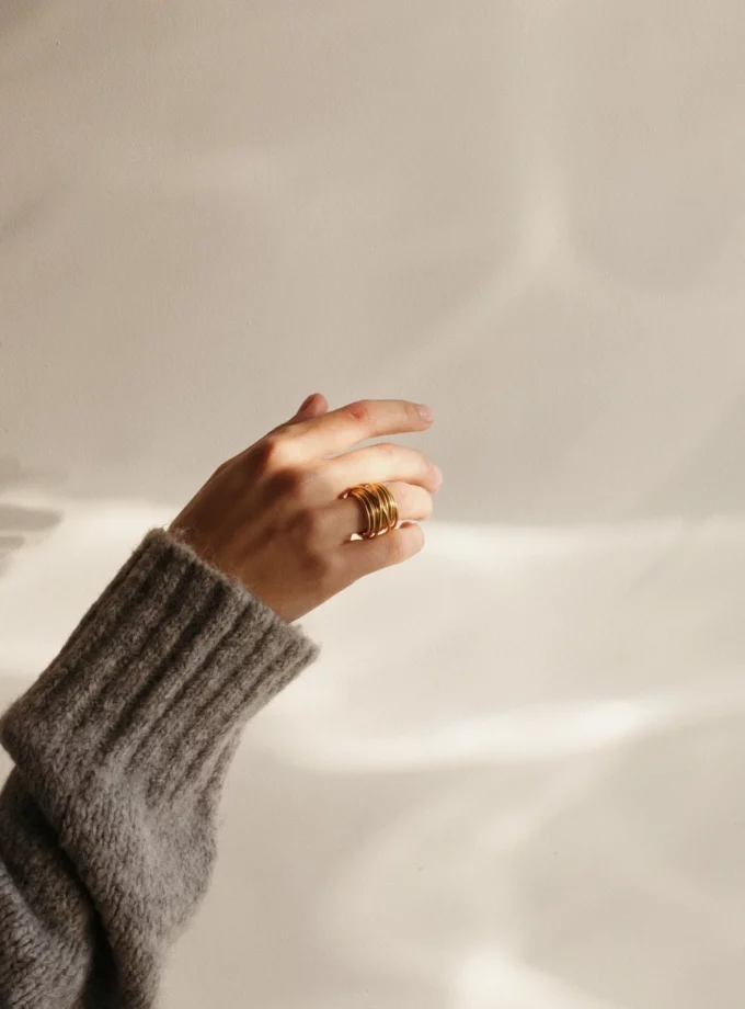 Перстень Yuval’ Studios Pipe ring 22 срібло 925 Gold