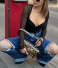 Джинси Gasanova широкі з кристалами темно сині - Зображення 2