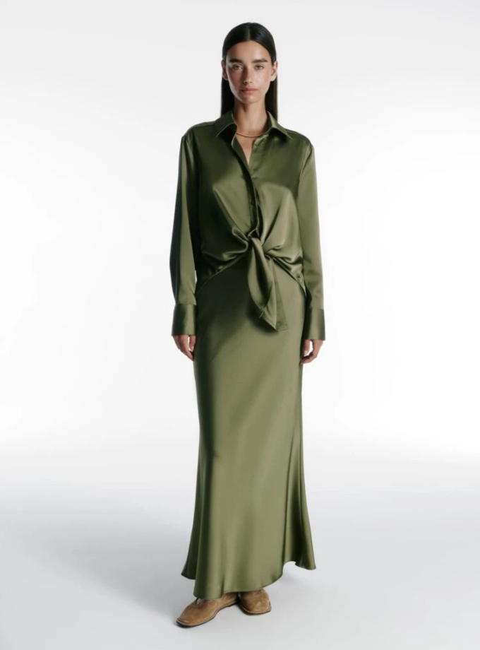 Сорочка O.TAJE HEIDI олива