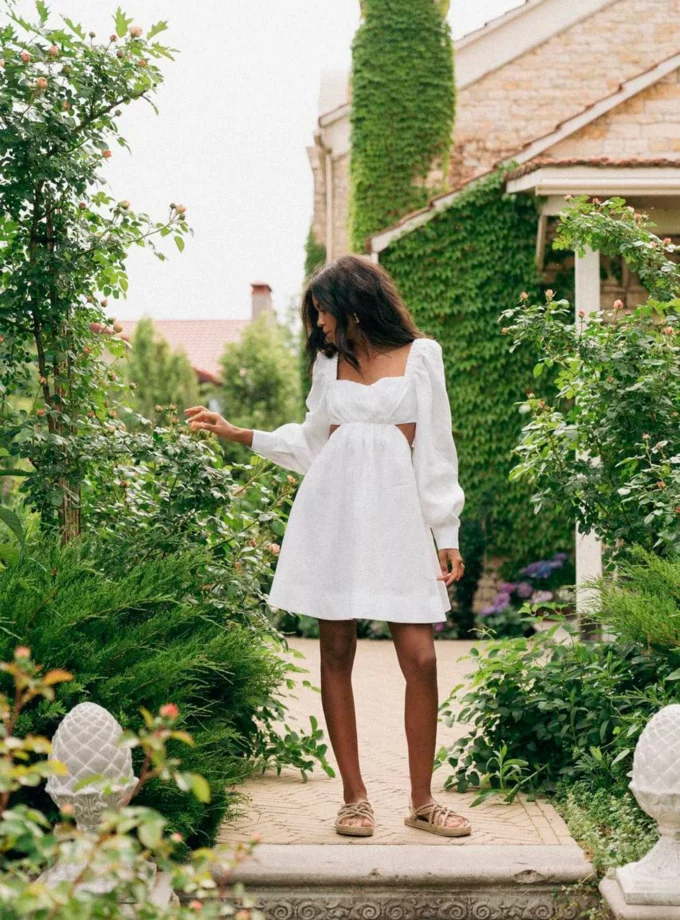 Сукня MOHD міні волан чорна