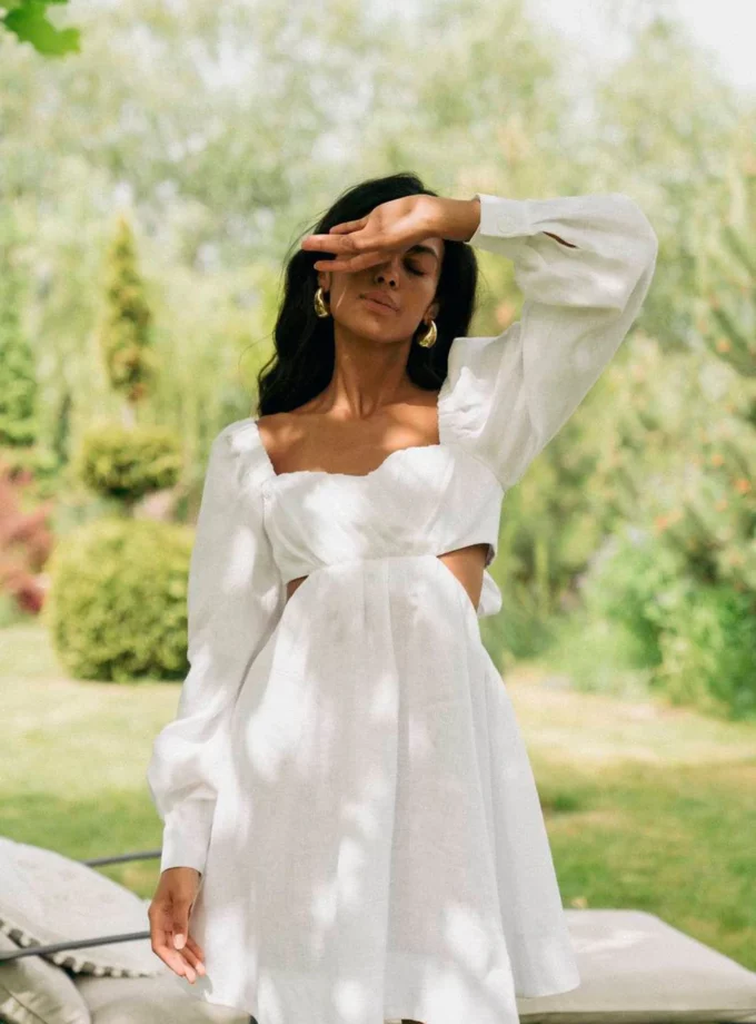 Сукня MOHD міні волан чорна