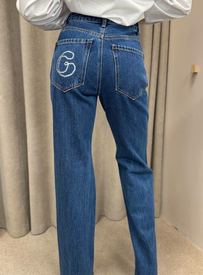 Джинси Gasanova темно синій стрази G