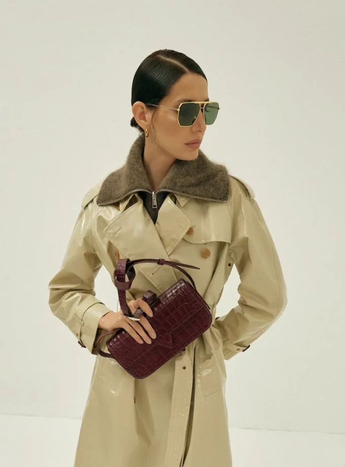 Сумка Vikele Studio Katrine кроко бордовий