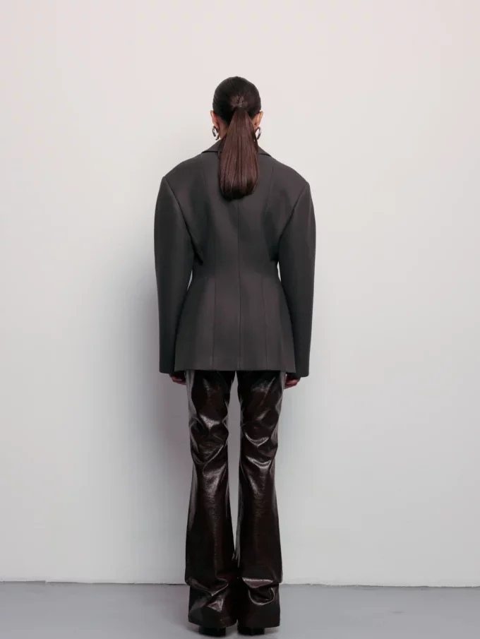 Пальто-жакет Bazhane Hourglass jacket графіт