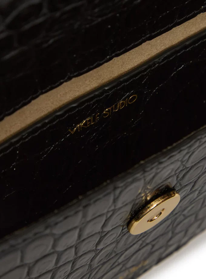 Клатч Vikele Studio Opera кроко чорний