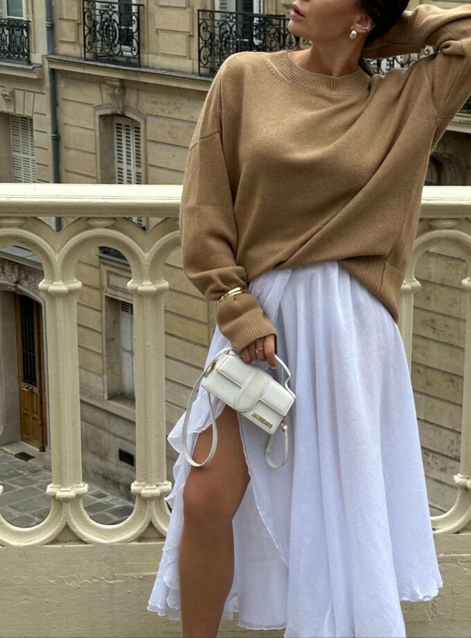 Светр Shevchenko з вовни ягня карамельний