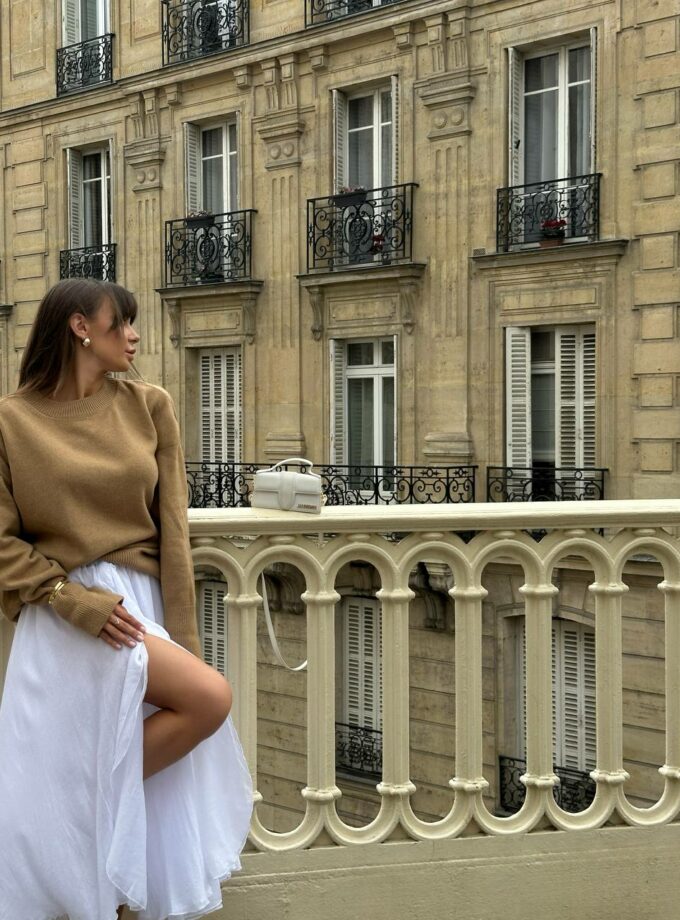 Светр Shevchenko з вовни ягня карамельний