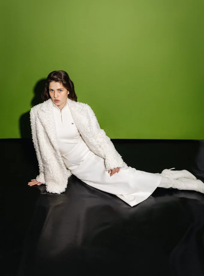 Спідниця TOTAL WHITE міді Лідс