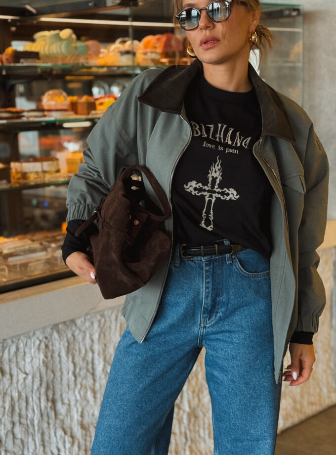 Лонгслів Bazhane Layered t-shirt чорний