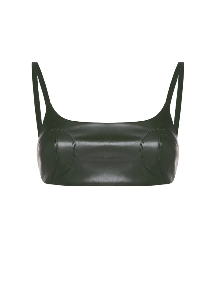 Топ Gasanova екошкіра чорний