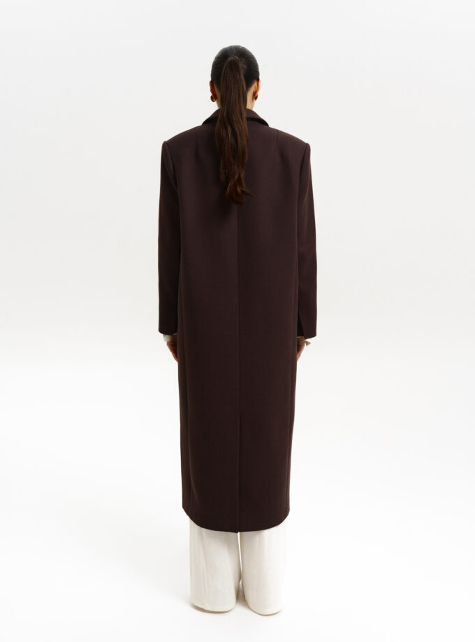 Пальто Bazhane прямого крою коричневий