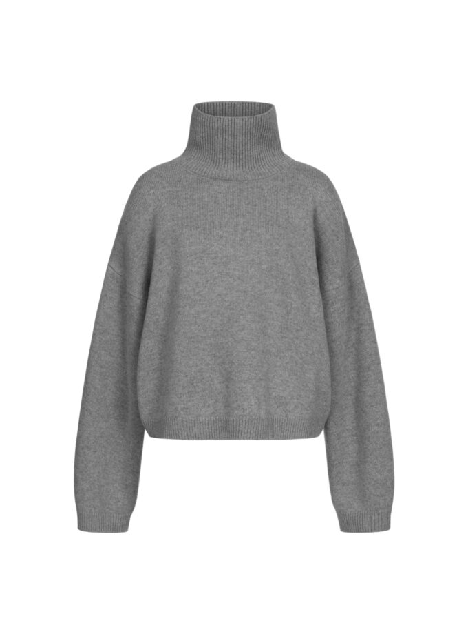 Светр Bazhane укорочений оверсайз сірий