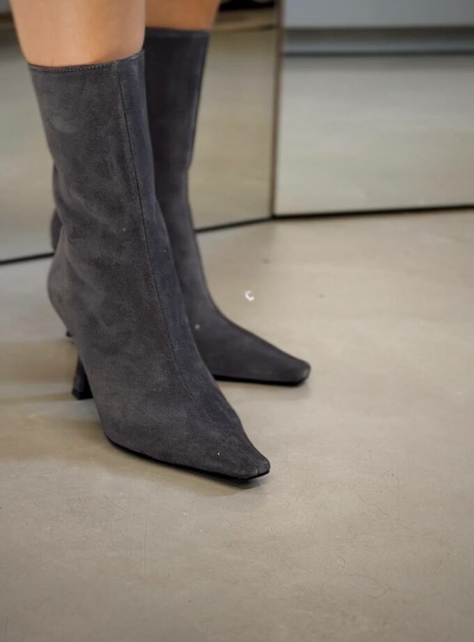 Ботильйони NANI сірі замшеві
