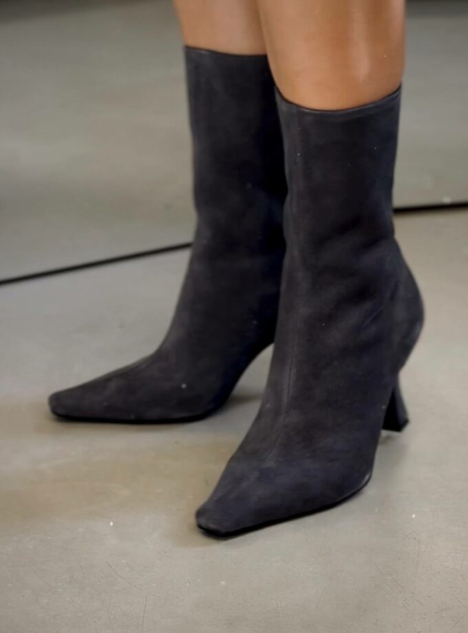 Ботильйони NANI сірі замшеві