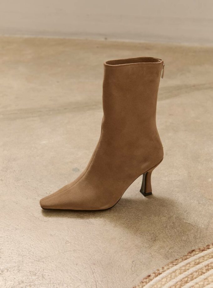 Ботильйони NANI бежеві замшеві