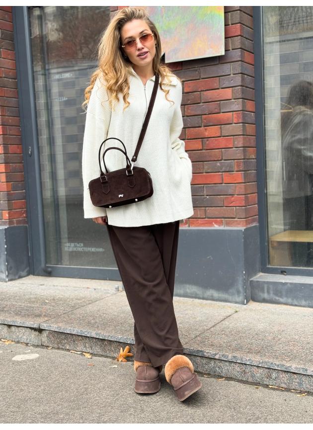 Сумка PV_designer Camila замша какао