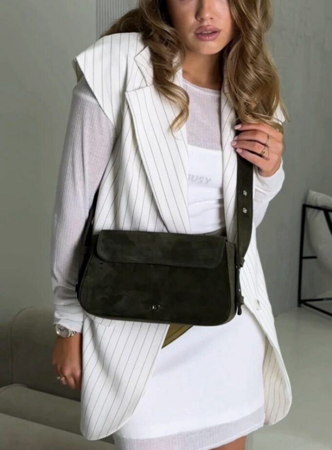 Сумка PV_designer Perry замш хаки