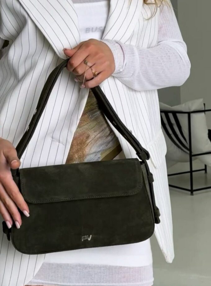 Сумка PV_designer Perry замш хаки