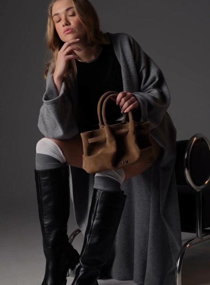 Сумка PV_designer Ashley mini замш кастора