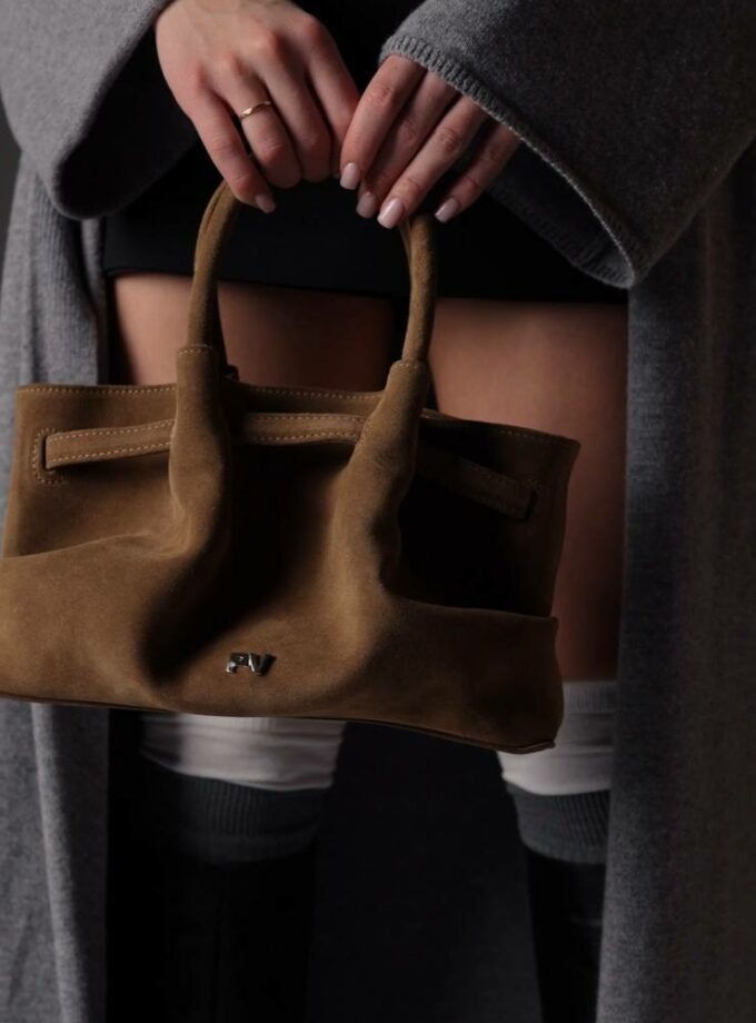 Сумка PV_designer Ashley mini замш кастора