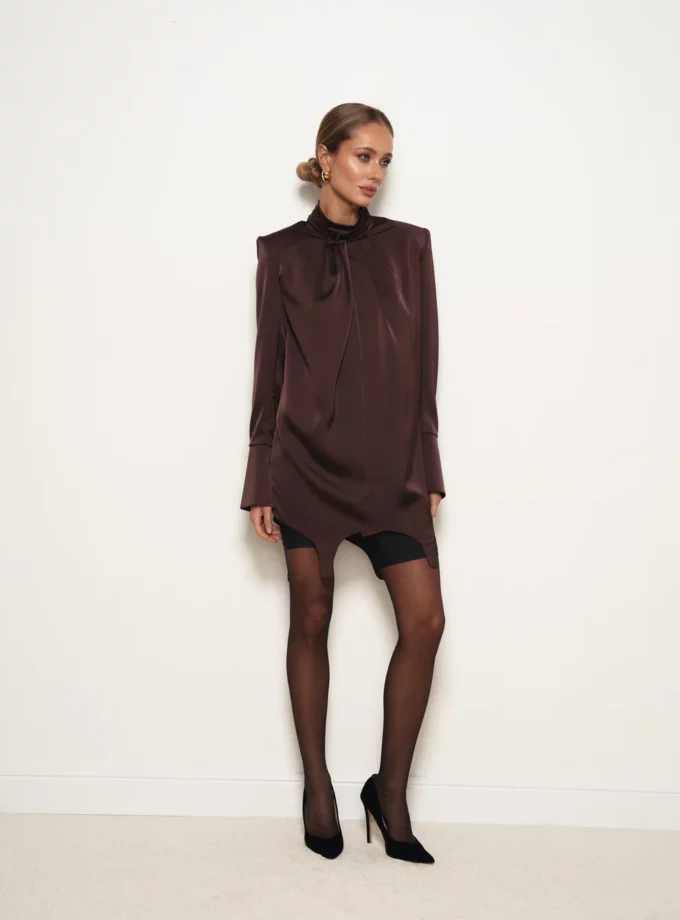 Сукня MOHD з гартерами бордо