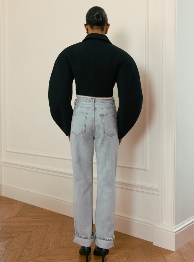 Бомбер Bazhane Horn bomber чорний