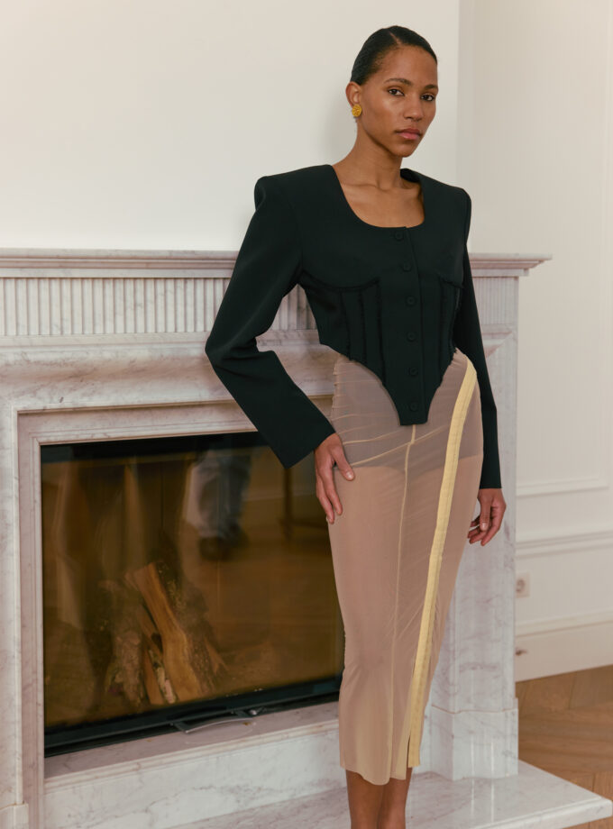 Жакет Bazhane Corset blazer чорний