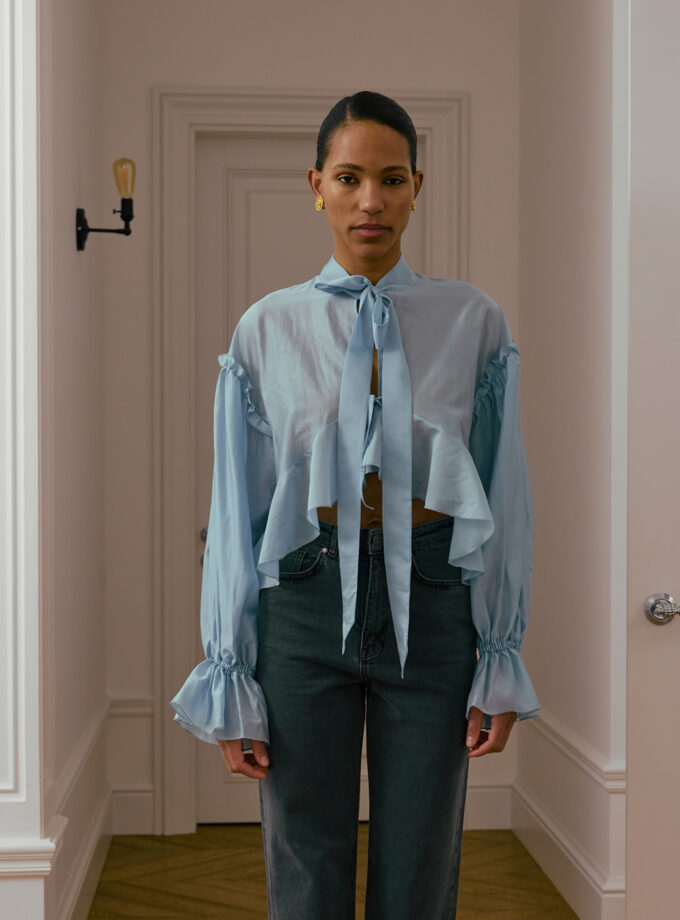 Блуза Bazhane Breezy blouse блакитний